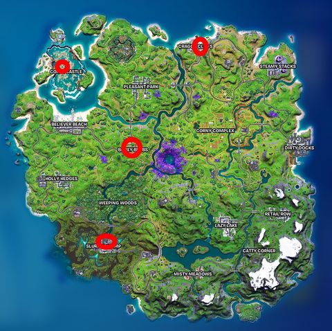 Where Are All The Fortnite Artifacts Alien Artifact Locations In Fortnite Season 7 Pc Gamer