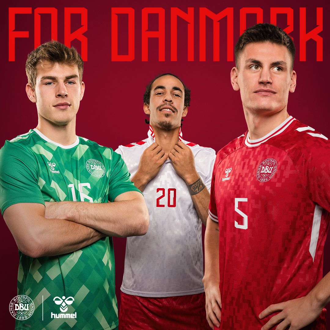 Hummel's range of new Denmark shirts