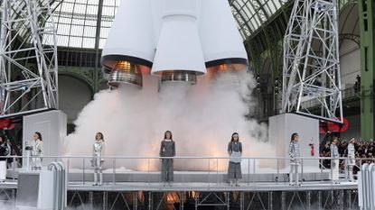 Glittery boots and space blankets: Chanel presents a vision for the future