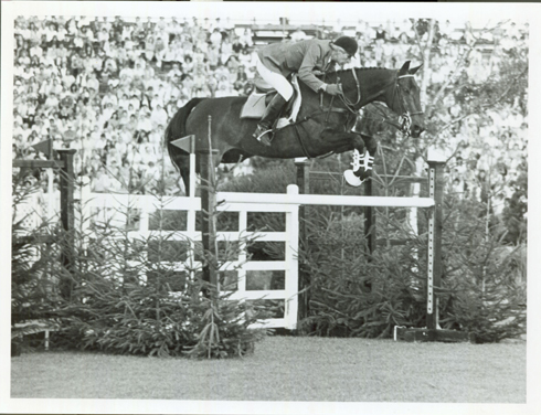 Silk Cut Hickstead Derby 1986. Paul Schockemohle on Next Deister