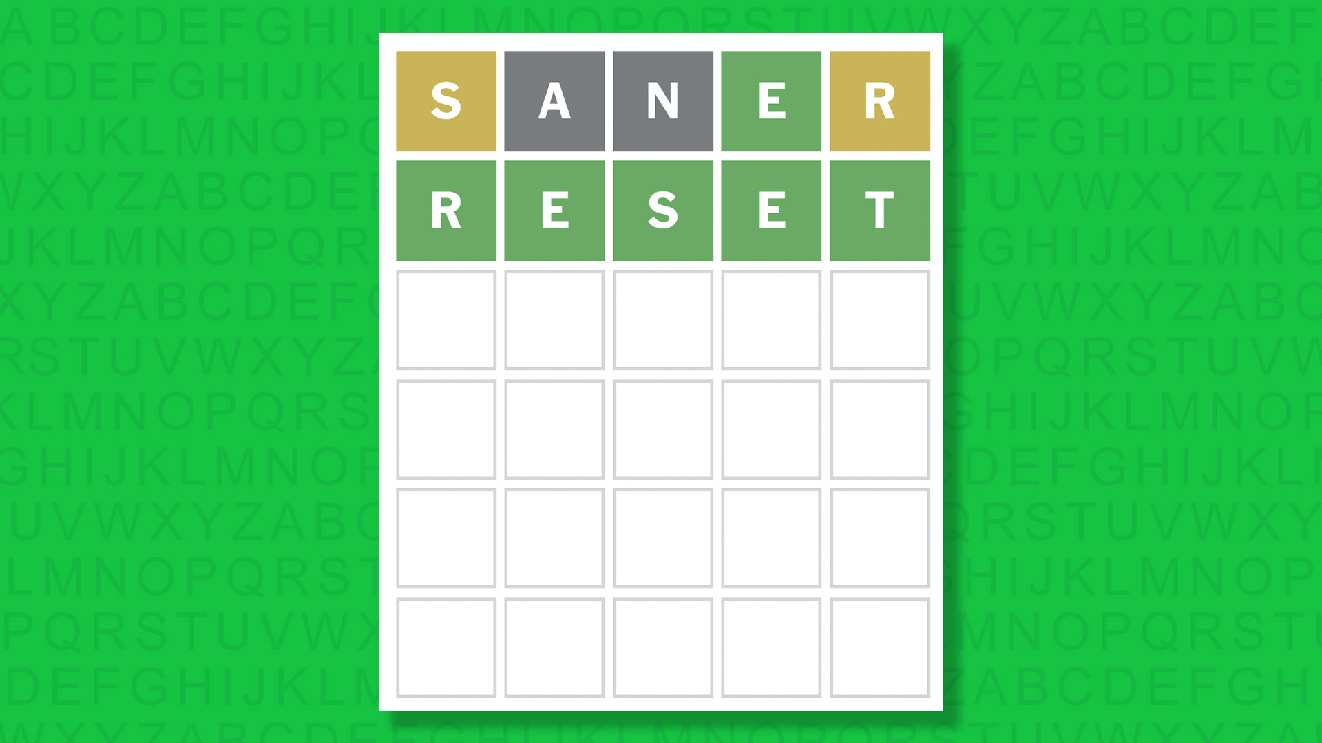NYT Wordle answer for 1951 on a green background