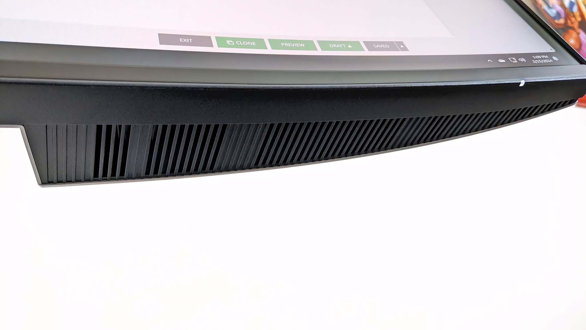Dell Ultrasharp 34 Curved Monitor speaker.