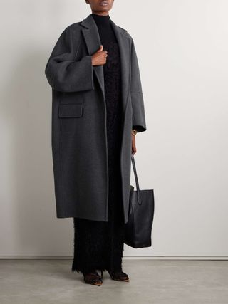 Asburgo Oversized Wool and Cashmere-Blend Coat