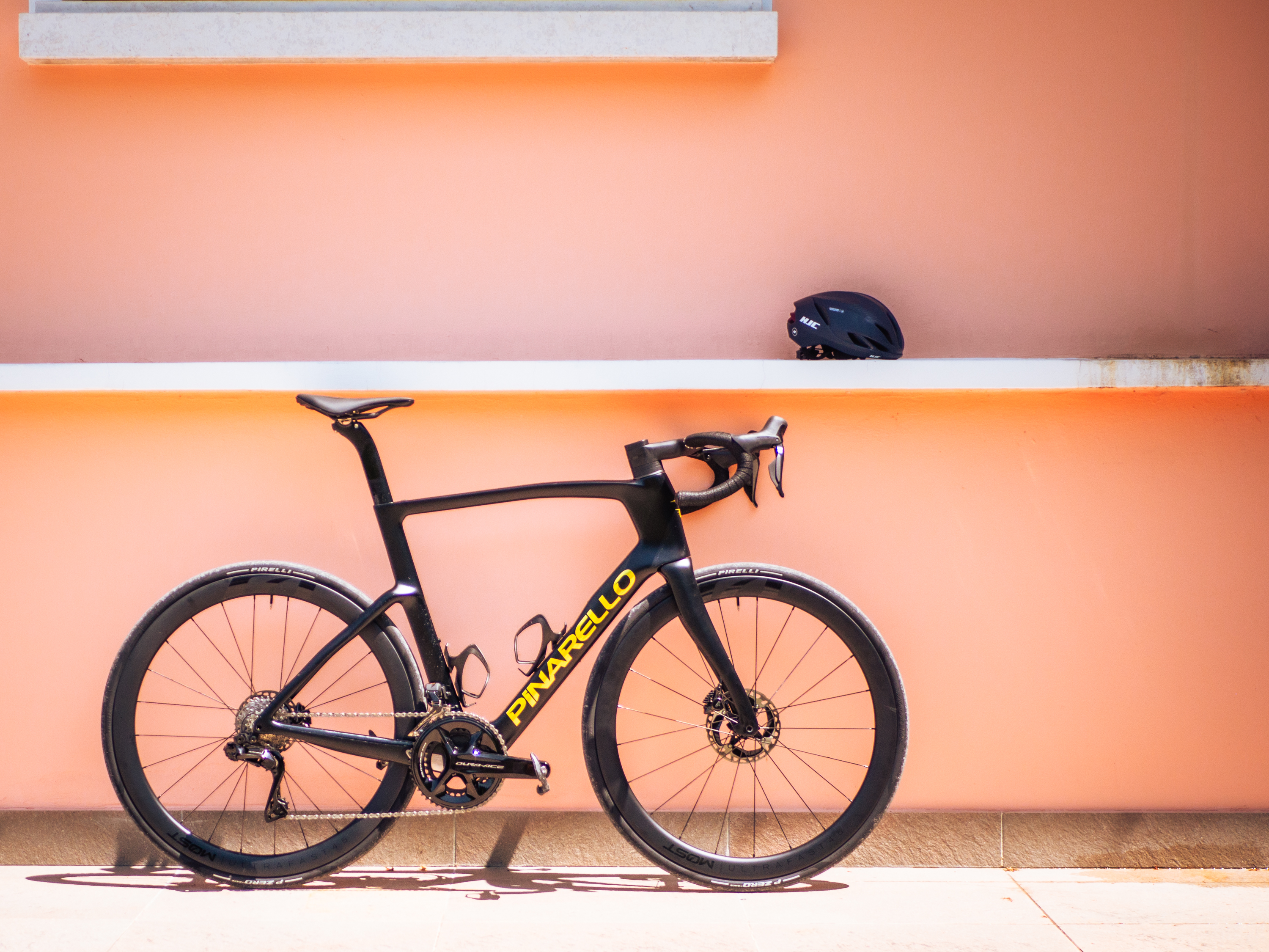 Detail shots of the 2025 Pinarello F