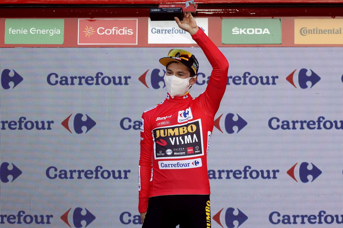 Vuelta Espana 2020 - 75th Edition - 10th stage Castro Urdiales - Suances 185 km - 30/10/2020 - Primoz Roglic (SLO - Team Jumbo - Visma) - photo Luis Angel Gomez/BettiniPhotoÂ©2020 