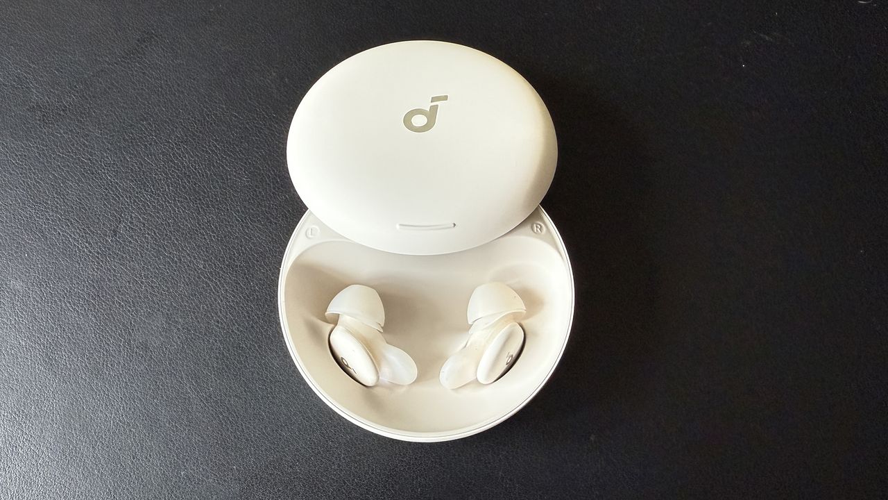 A selection of photos of the Soundcore Sleep A30 soundbuds.