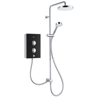 bathroom with dual outlet electric shower