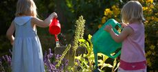 Children gardening