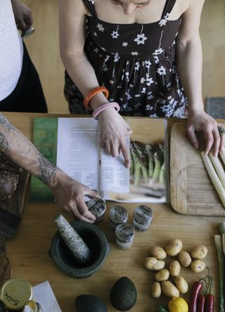 Preparing food