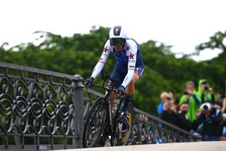 COPENHAGEN DENMARK JULY 01 Michael Morkov of Denmark and QuickStep Alpha Vinyl Team sprints during the 109th Tour de France 2022 Stage 1 a 132km individual time trial stage from Copenhagen to Copenhagen ITT TDF2022 WorldTour on July 01 2022 in Copenhagen Denmark Photo by Tim de WaeleGetty Images