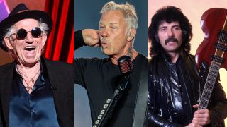 Keith Richards, James Hetfield, Tony Iommi