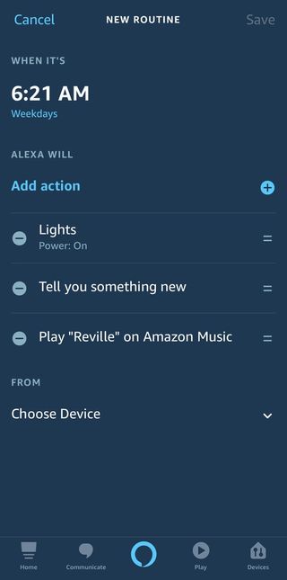 Alexa App Screenshot Routine 29