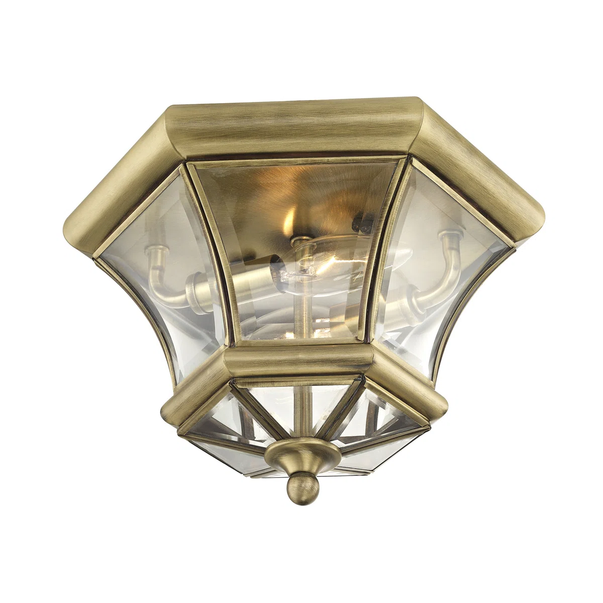 Golden Lighting, Clemence Outdoor Flush Mount