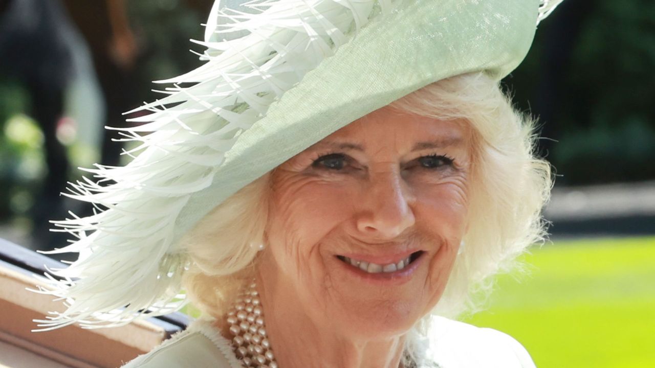 Queen Camilla&#039;s mint green Ascot dress as she attends day three of Royal Ascot 2023 