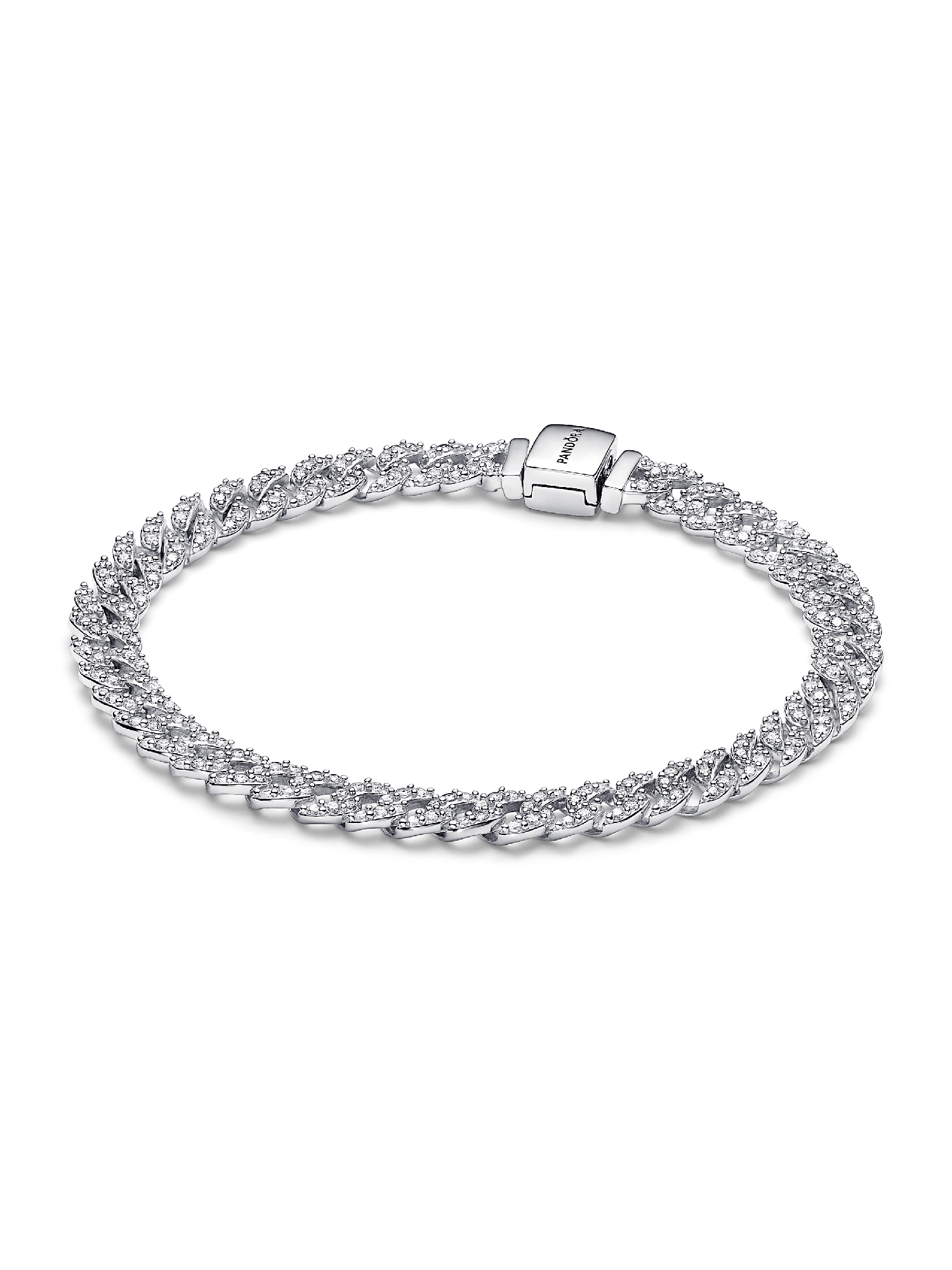 Pav&amp;eacute; Cuban Chain Bracelet