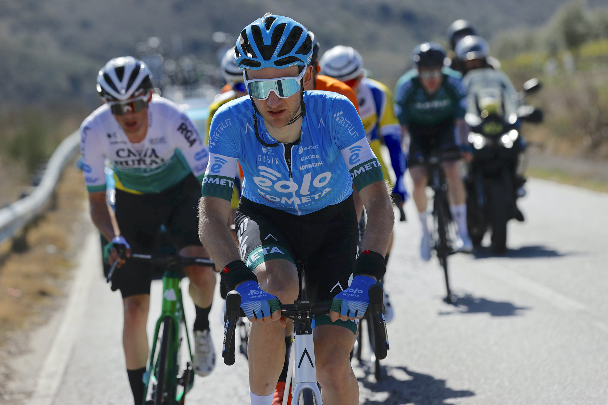 Vuelta a Andalucia - Ruta Del Sol 2022 - 68th Edition - 1st stage Ubrique - Iznajar 200,7 km - 16/02/2022 - Mark Christian (GBR - EOLO - Kometa) - photo Luis Angel Gomez/SprintCyclingAgency©2022
