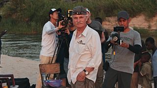 Yann Arthus-Bertrand on set