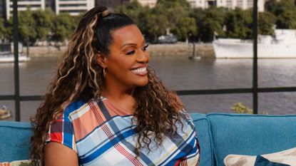 Alison Hammond in check outfit