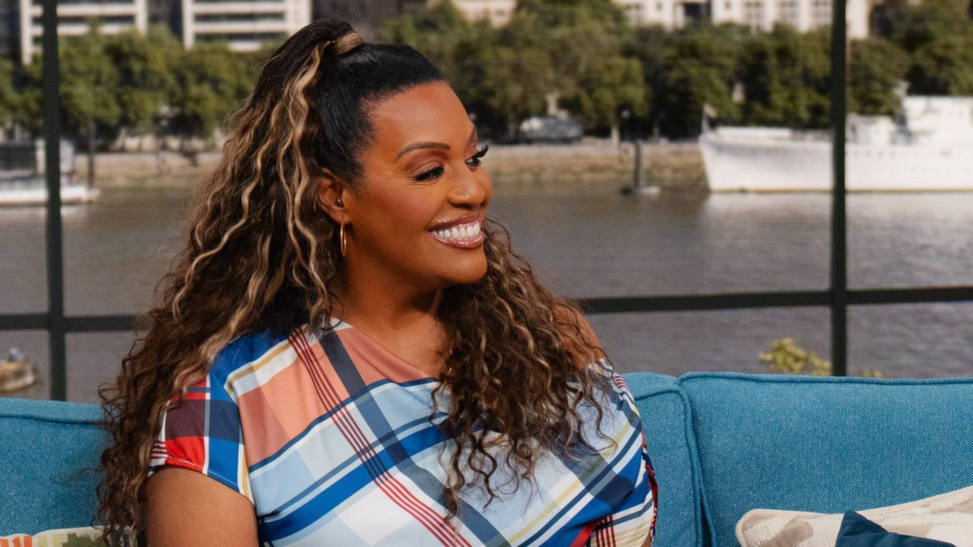 Alison Hammond in check outfit