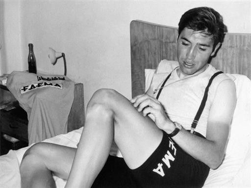 A sobbing Eddy Merckx