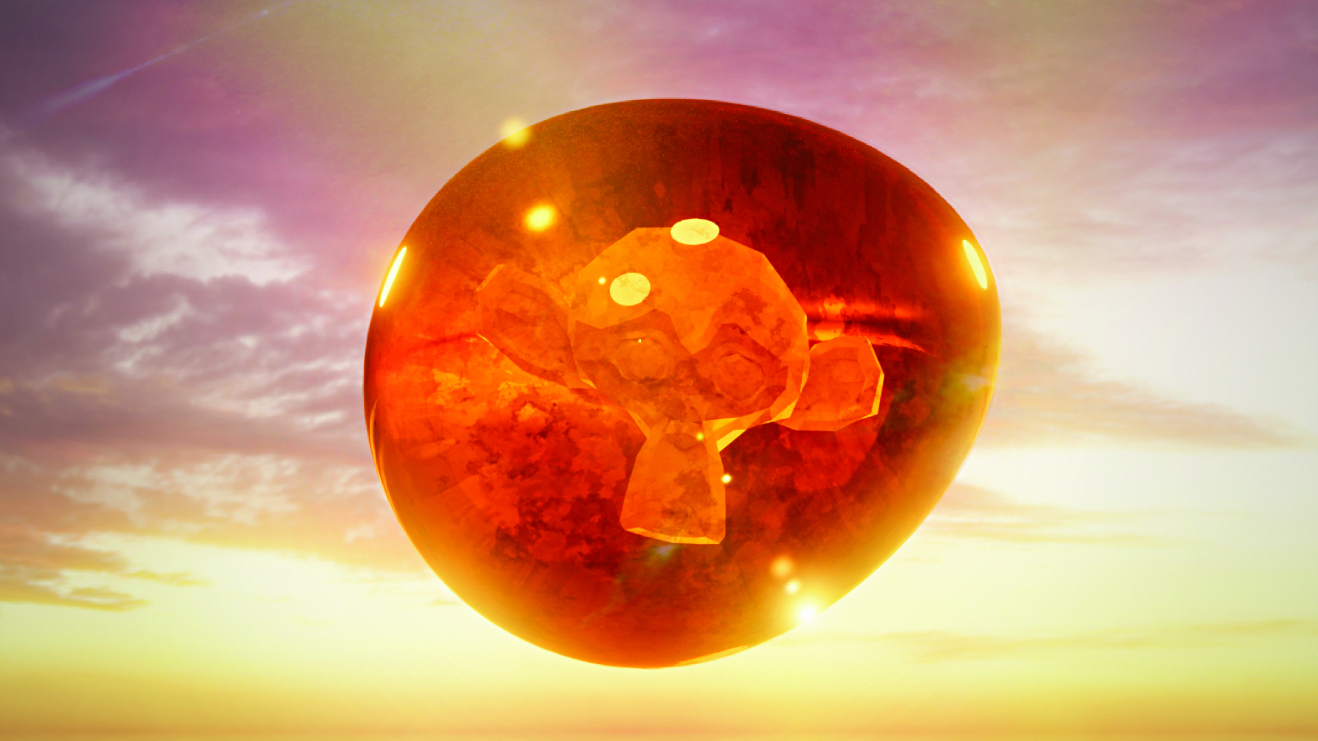 How to create an amber material in Blender