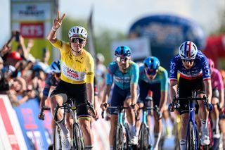 Tour de Romandie: Tadej Pogačar withstands numerous attacks to win stage 2 sprint