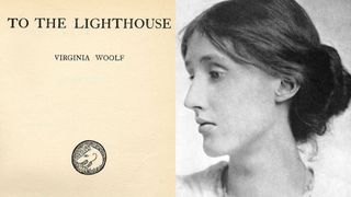 (L-R) To the Lighthouse book cover, and a portrait of author Virginia Woolf