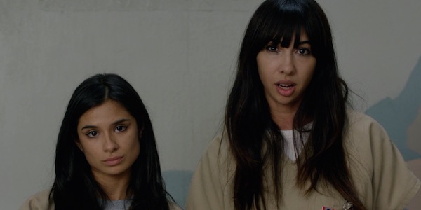 Flaca and Maritza speaking to camera