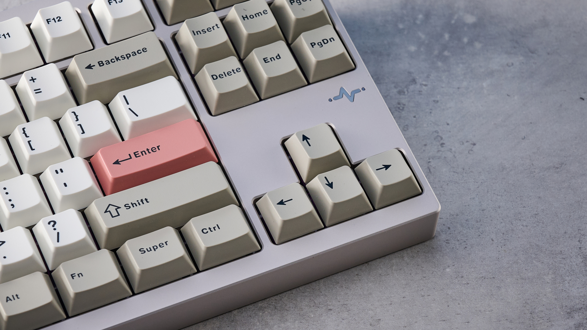 The Wobkey Crush 80 in warm silver colorway