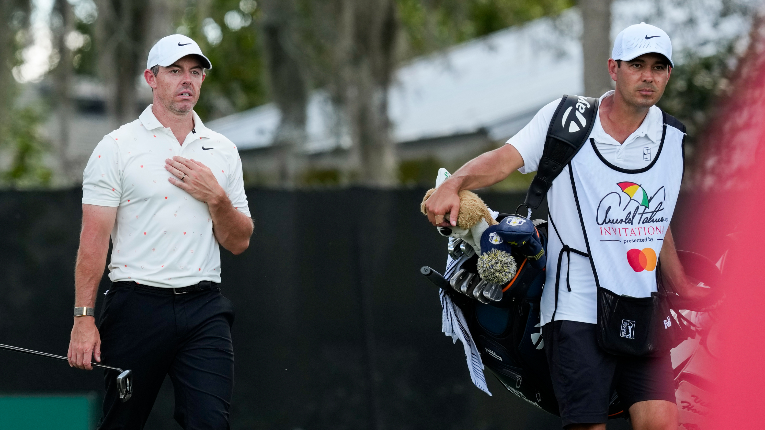 Rory McIlroy and Harry Diamond at the Arnold Palmer Invitational