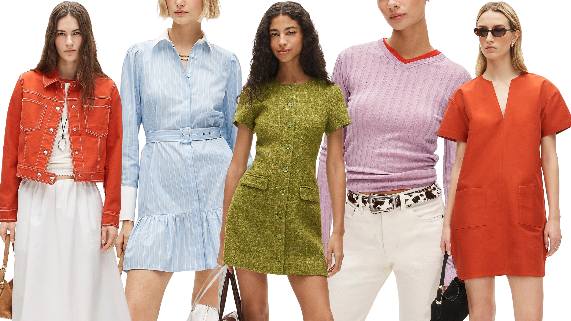 Collage of j.crew models wearing february 2026 new arrivals