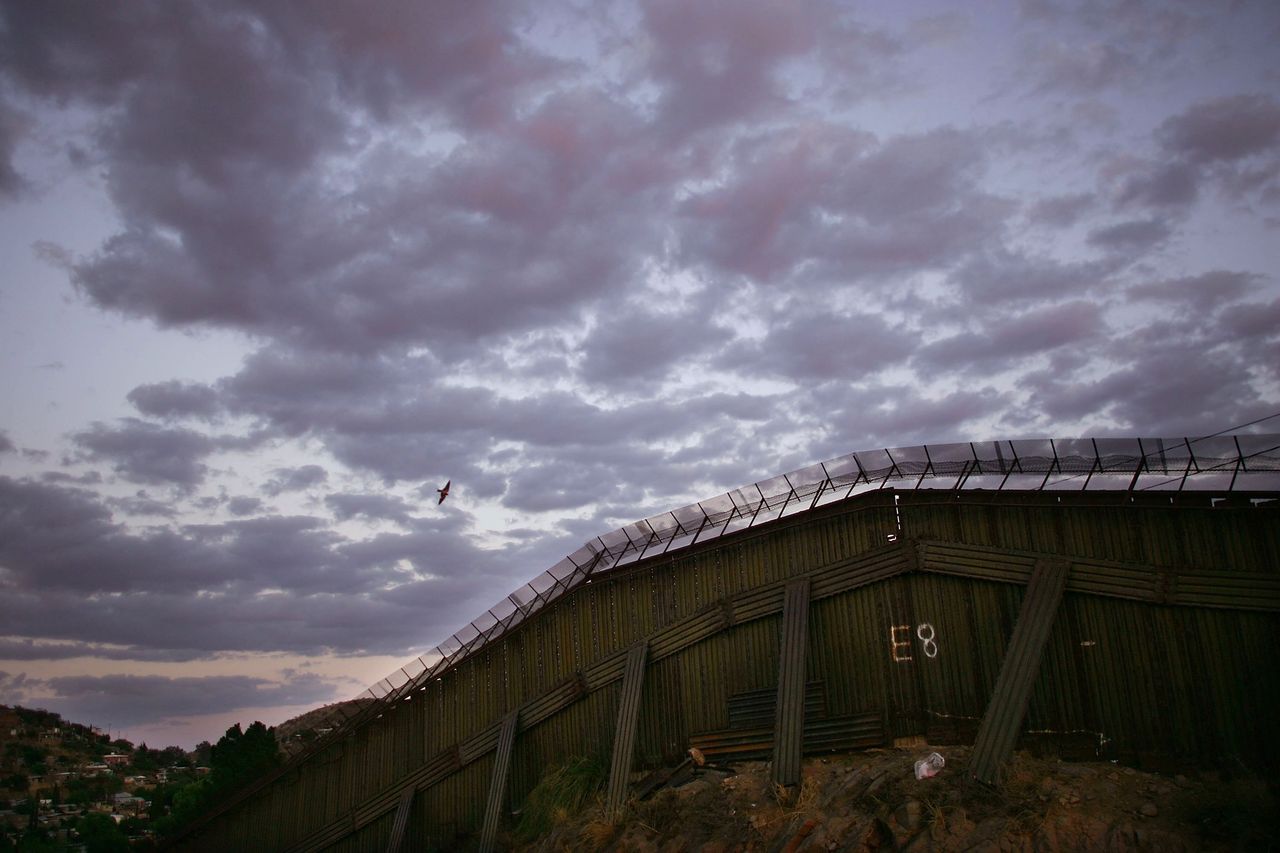 The U.S. Mexican border in Nogales, Arizona.