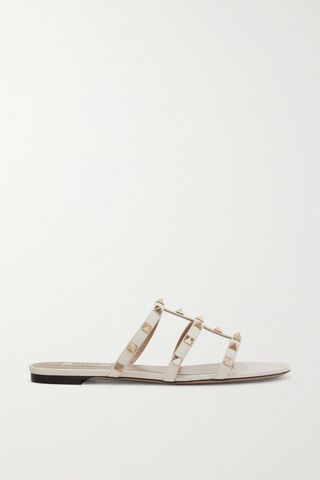 The Rockstud Leather Sandals
