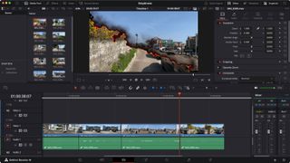 Screenshot of DaVinci Resolve 19 interface for the purposes of a beginner's guide.
