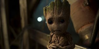 Groot crying in Guardins 2