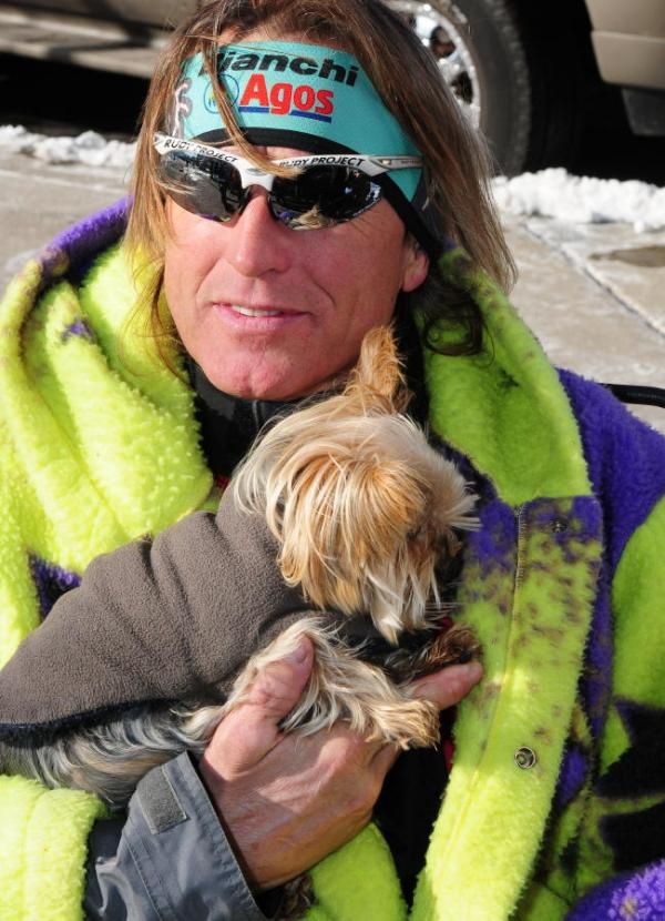 Even the dogs needed a blanket today.