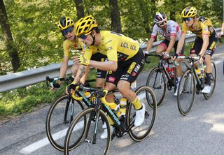 Tour de France 2020 107th Edition 16th stage Grenoble Meribel Col de la Loze 170 km 16092020 Sepp Kuss USA Team Jumbo Visma Primoz Roglic SLO Team Jumbo Visma photoJan De MeuleneirPNBettiniPhoto2020