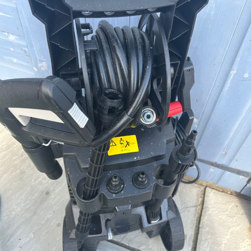 Webb pressure washer on board tool storage