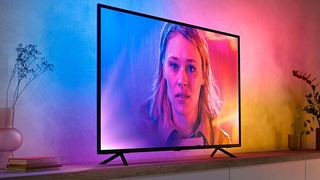 Philips Hue Gradient LightStrip applied to a tv