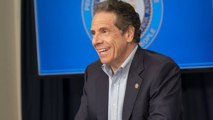 andrew cuomo, new york, united states 20200503 new york state governor andrew cuomo daily media briefing on covid 19 pandemic at manhattan office photo by lev radinpacific presslightrocket via getty images