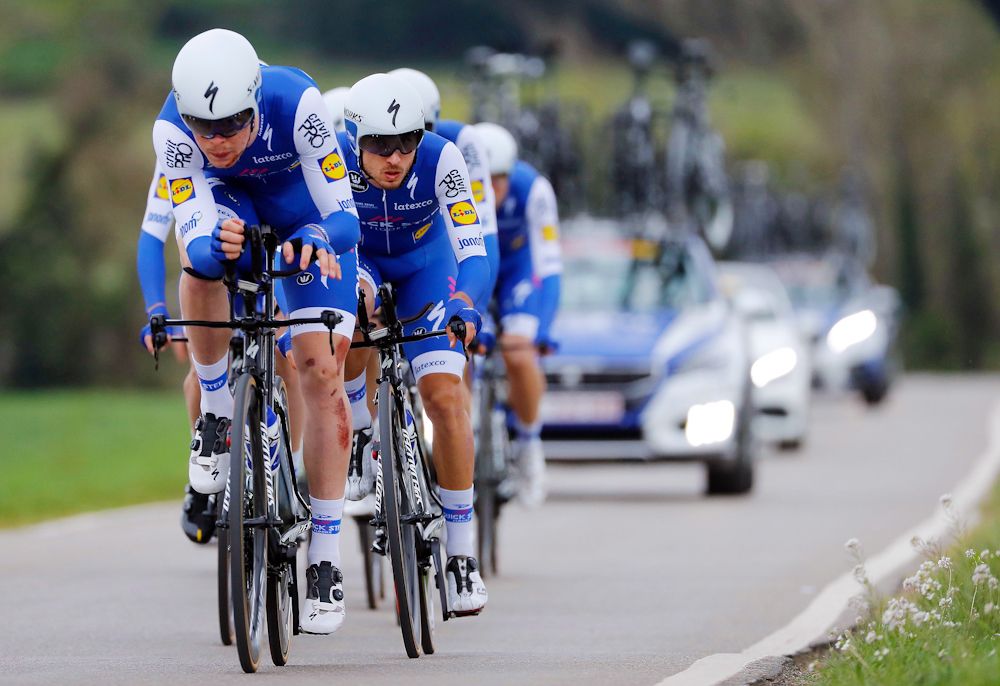 Quick-Step Floors finished 10th during the stage 2 team time trial at Volta a Catalunya