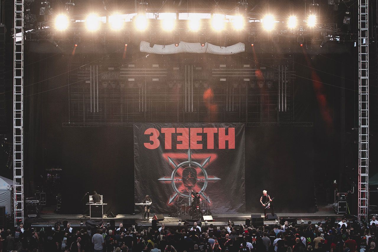 Taking the stage.