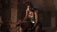 Tomb RaIder: Legacy of Atlantis trailer still - Lara Croft crouching