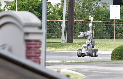 A suspect in the Dallas shooting was killed by a police robot. 