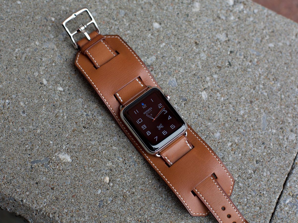 Apple Watch Leather - Cognac/Matched/Space Gray