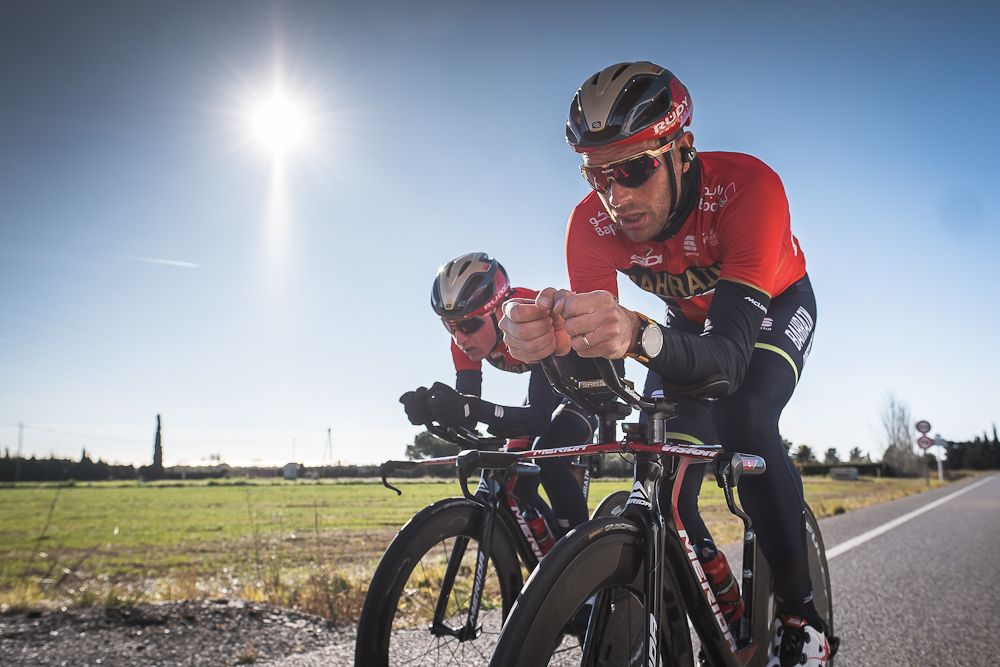 It was time trial day for the Bahrain-Merida riders in Catalunya