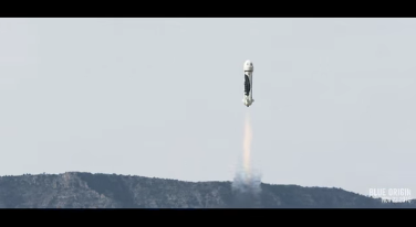 Blue Origin takes off.