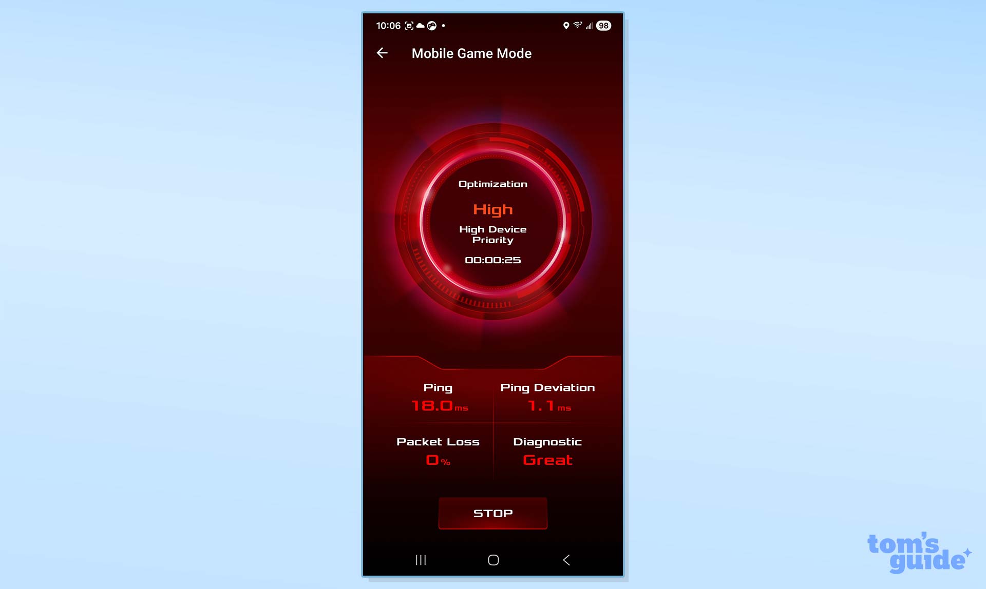 Asus ROG Strix GS-BE18000 gaming router app screenshot