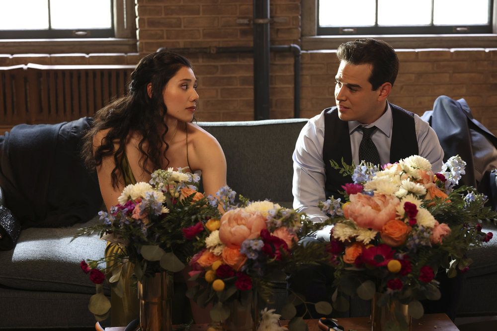 Hanako Greensmith as Violet, Alberto Rosende as Blake Gallo in Chicago Fire