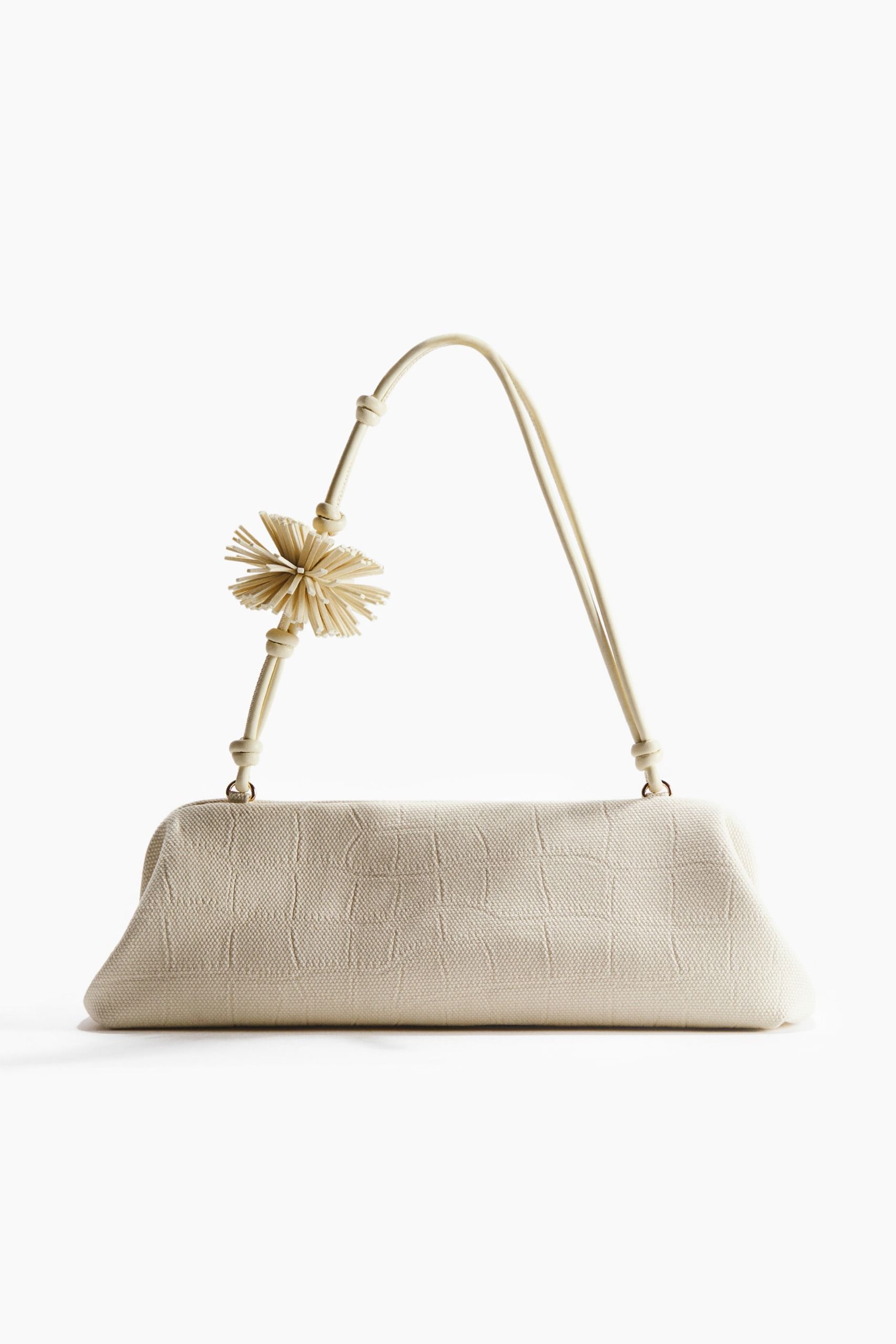Pompom-Detail Shoulder Bag